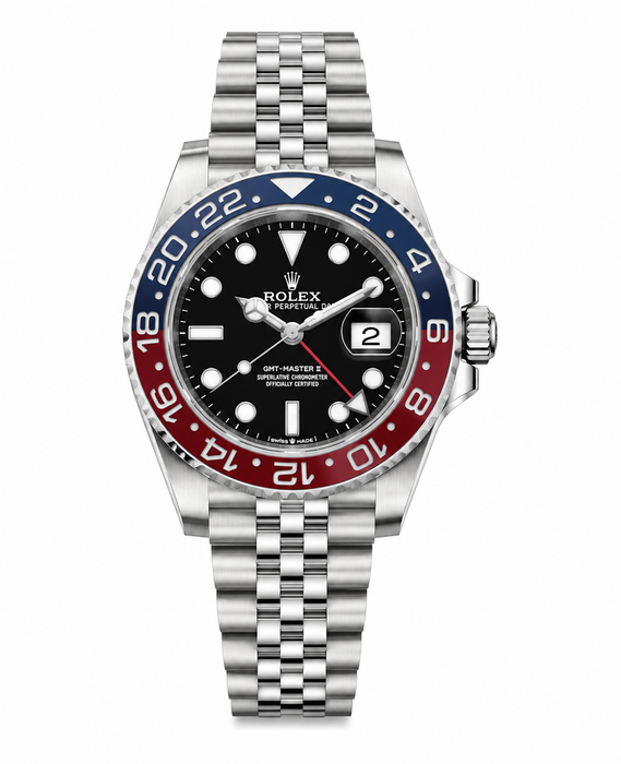 Rolex GMT-Master II "Pepsi" Jubilee Black Dial Automatic Watch (2024)