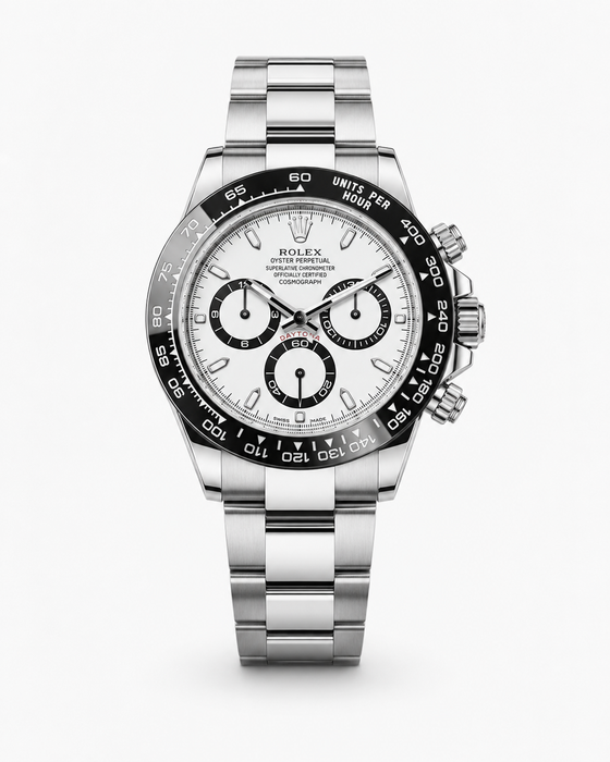 Rolex Cosmograph Daytona Panda White Dial Automatic Watch (2024)