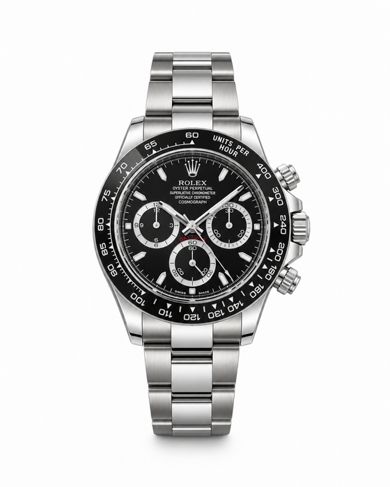 Rolex Cosmograph Daytona Black Dial Oystersteel 126500LN – 2025 Full Set